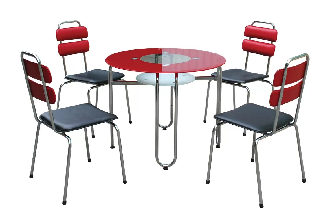 BÀN GHẾ ĂN KHUNG THÉP